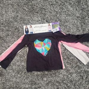 Brand new Eddie Bauer kids 3 long sleeves shirts in XS (5/6)